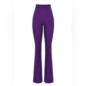 NWT House of CB Erin Grape Mesh Trousers